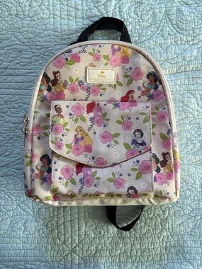 Disney Princess Floral Mini Backpack - Pink & Cream